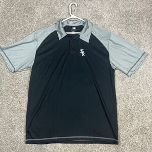 Chicago White Sox Shirt Mens XL MLB Baseball Polo‎ Dri Fit Moisture Wicking